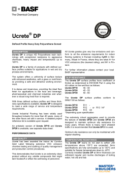 Ucrete DP - BASF.com
