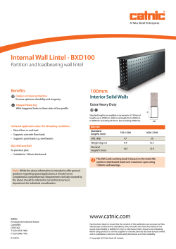 Internal Wall Lintel