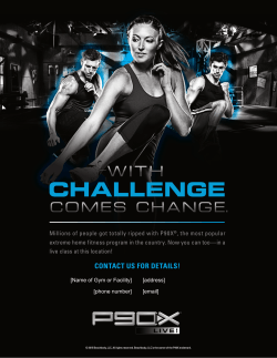 CONTACT US FOR DETAILS! - Beachbody Master Trainers