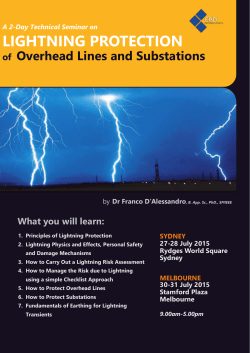Lightning Protection of Overhead Lines