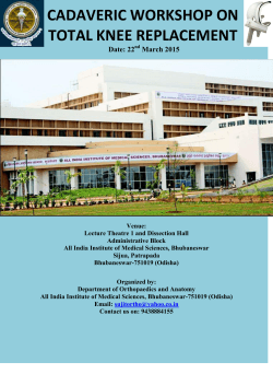 cadaveric workshop on total knee replacement