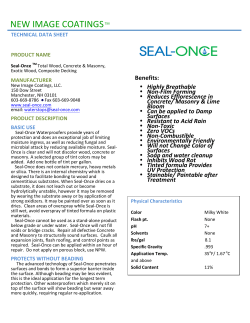 Seal-Once technical data sheet 11.20