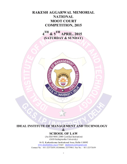 rakesh aggarwal memorial national moot court competition, 2015 4