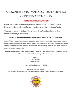 201502Newsletter - Broward County Airboat, Halftrack and