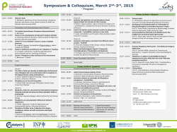 Symposium and Colloquium of the ScienceCampus Phosphorus