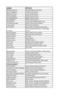 NAME DETAILS - World Heritage Ireland