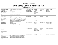 2015 Spring Career & Internship Fair