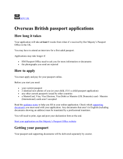 Overseas British passport applications