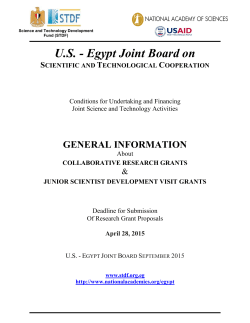 U.S. - Egypt Joint Board on