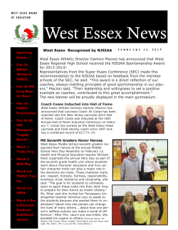 West Essex News - West Essex High School
