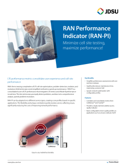 RAN Performance Indicator (RAN