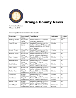 View a list of suspects arrested