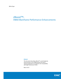 zBoost VMAX Mainframe Performance Enhancements