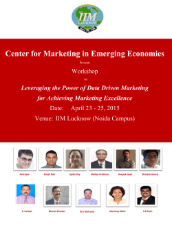 Brochure - Centre in marketing in emerging