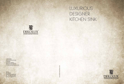 Dekolux Kitchen sink - Luxurious Designer Hardware