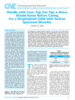 Read the Article - Pediatric Nursing Journal