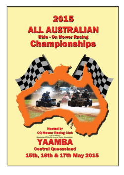 All Australian Championships - CQ Mower Racing Club, Yaamba.