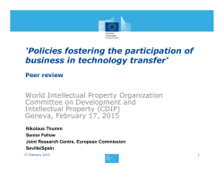 `Policies fostering the participation of business in technology