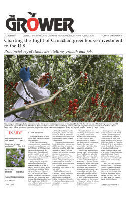 Charting the flight of Canadian greenhouse investment