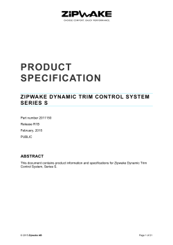 product specification zipwake dynamic trim control system series s