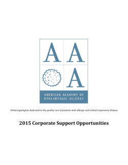 2015 Corporate Support Opportunities