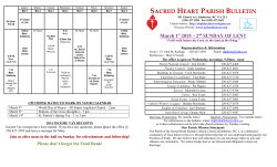 sacred heart parish bulletin