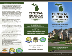 View Inspection info - Central Michigan Construction Services