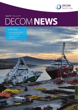 In this issue - Decom North Sea