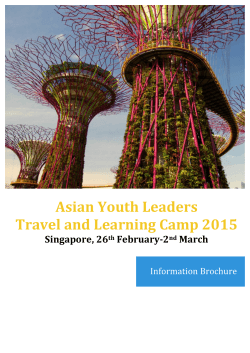 Asian Youth Leaders Travel and Learning Camp 2015 Singapore