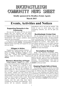 Events, Activities and Notices