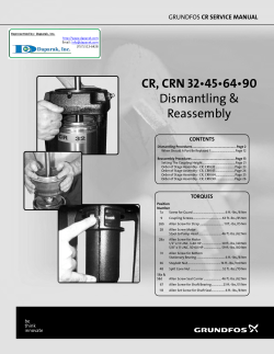 CR 32,45,64,90 Dismantling Manual