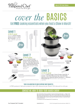 31 March - The Pampered Chef