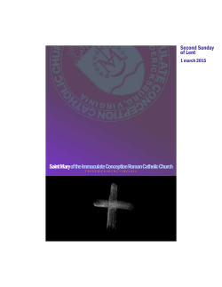 March 1, 2015 - Saint Mary of the Immaculate Conception Roman