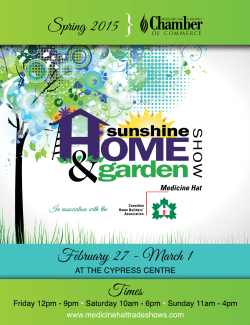 to the 2015 Sunshine Home & Garden Trade Show Guide
