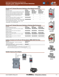 Circuit-Lock® Unfused Disconnect Switches
