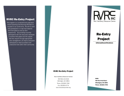 Re-entry Brochure - Rick VanStory Resource Center