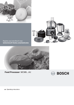 Food Processor MCM6...AU