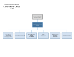 Organization Chart - Controller`s Office