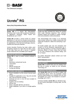 Ucrete RG - BASF.com