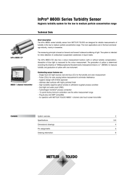 InPro® 8600i Series Turbidity Sensor