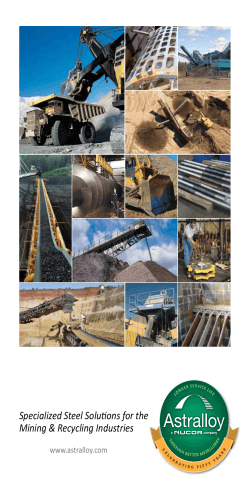 Specialized Steel Solufions for the Mining & Recycling