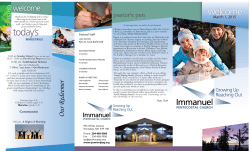 Bulletin - Immanuel Pentecostal Church