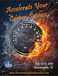Accelerate Your Career Success - Community Bankers Association