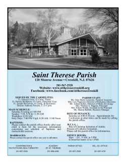 March 1, 2015  - St. Therese of Lisieux Parish
