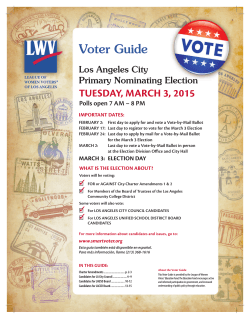 Voter Guide - League of Women Voters of Los Angeles