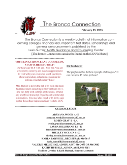 The Bronco Connection - Lee`s Summit North High School