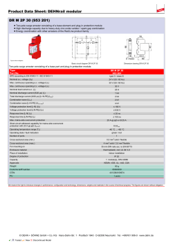 Product Data Sheet: DEHNrail modular DR M 2P 30 (953 201)