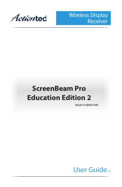 User Guidev1 ScreenBeam Pro Education Edition 2