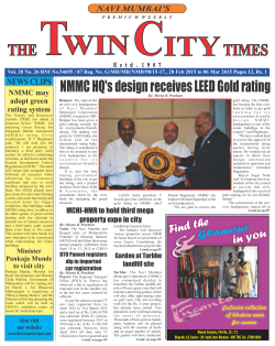 NMMC HQ`s design receives LEED Gold rating