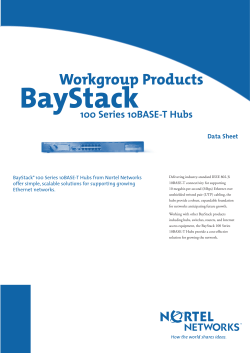 BayStack Workgroup Products 100 Series 10BASE